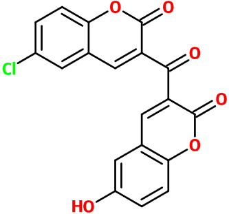 (image for) MC080148 6-Chloro-3-(6-hydroxy-2-oxo-2H-chromene-3-carbonyl)-2H-chromen-2-one